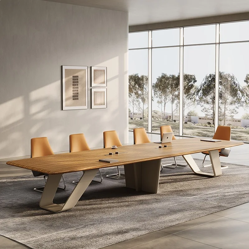 &Superior Quality Modern Minimalist Style Office Furniture Rectangle Conference Table Suitable for Office Building