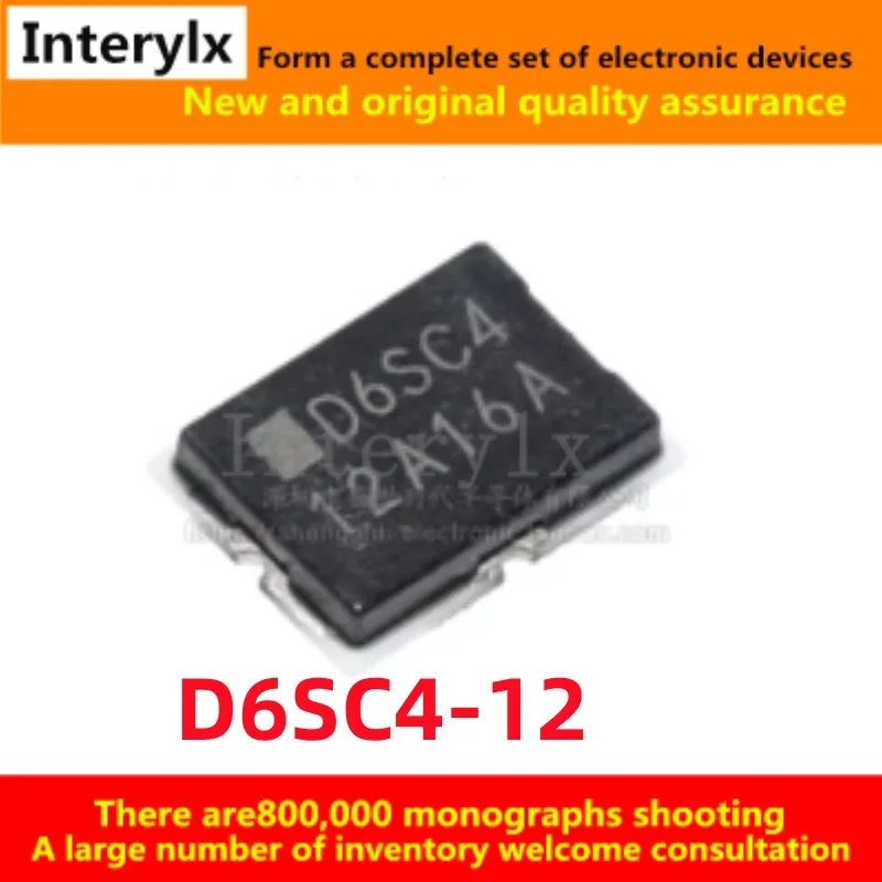 2Pcs/Lot new D6SC4-12 D6SC412 12A 36V chip lithium battery three-end fuse