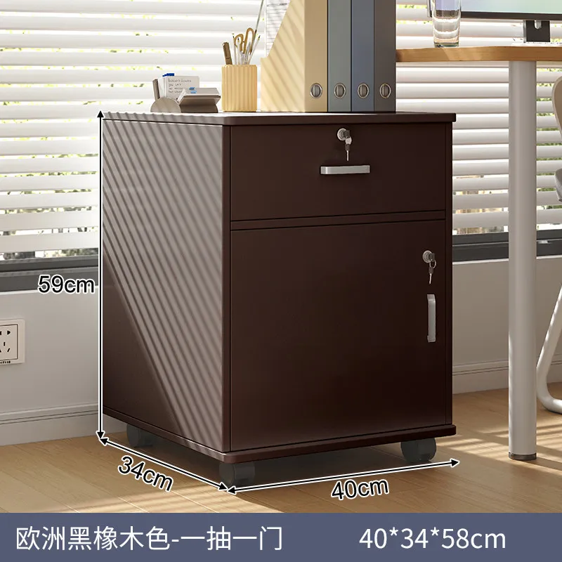 Top New Premium Sturdy Office Desk Side & Under‑Desk Storage Cabinet with Lockable Drawer, Printer Shelf, Space‑Saving Organizer