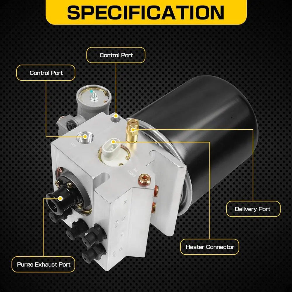 مجفف هواء متوافق مع فولفو Freightliner Kenworth Peterbilt Columbia International Western Star Trucks Bus RV Tractors Repla #5