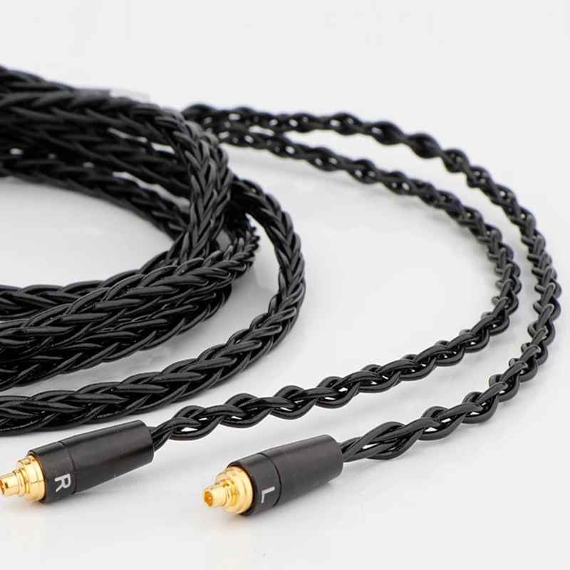 8-жильный MMCX кабель для наушников Preffair с 2,5 мм/4,4 мм/3,5 мм/XLR/6,5 мм/сбалансированный для IE300 IE900 N30 N40
