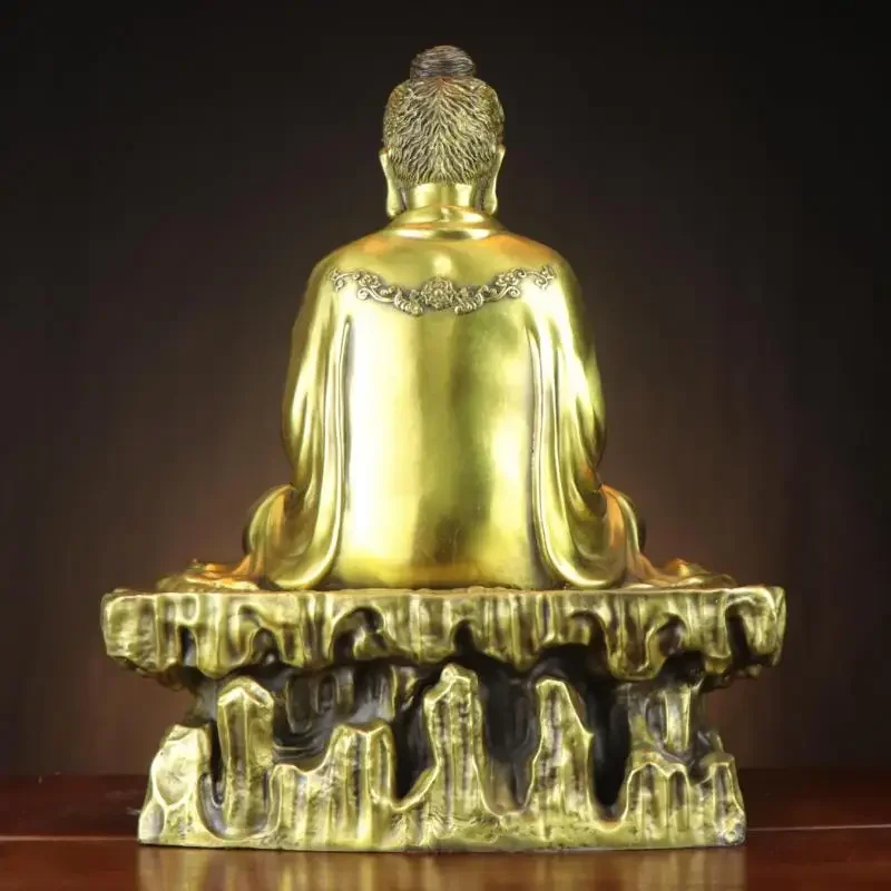Southeast Asia Thailand Vietnam mandala Sitting Buddha Shakyamuni God BRASS Buddha statue home altar Efficacious Talisman large