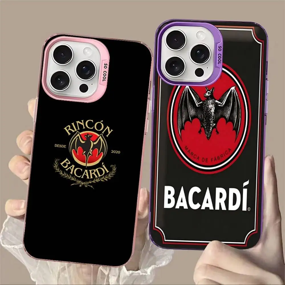 

B-Bacardi Rum Vampire Color Phone Case For iPhone 17 16 15 14 13 12 11 Pro Max Plus Pro Shell