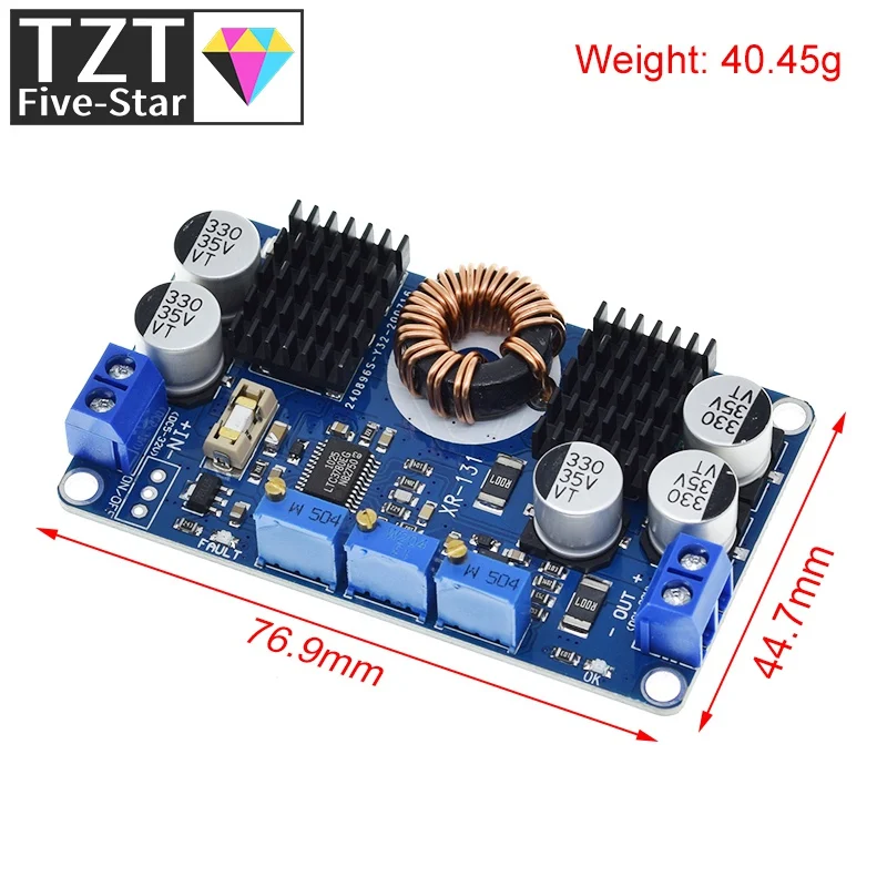 Imagem -02 - Tzt Automático Step up Down Regulador Módulo de Carregamento Módulo de Alimentação Ltc3780 Dc-dc 532v a 1v-30v 10a