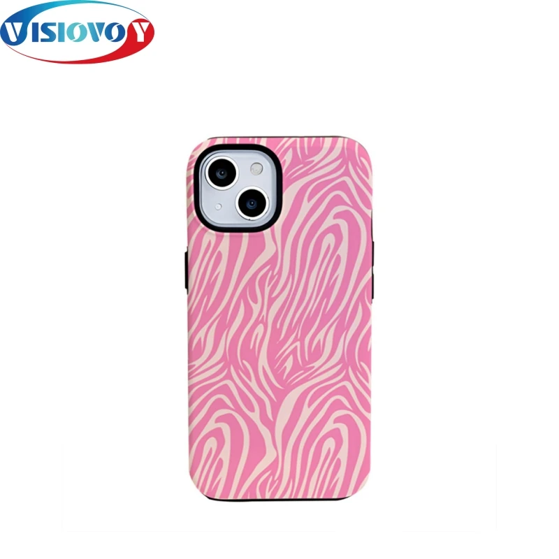 Artistic Fashion Tiger Stripe Pattern Phone Case For iphone 15 14 13 Pro Max Acrylic Fundas Two Color Hard Back Protective Shell