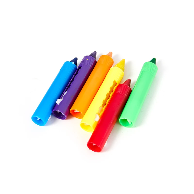 6Pcs Washable Crayon Kids Baby Bath Time Paints Drawing Pens Toy for Halloween