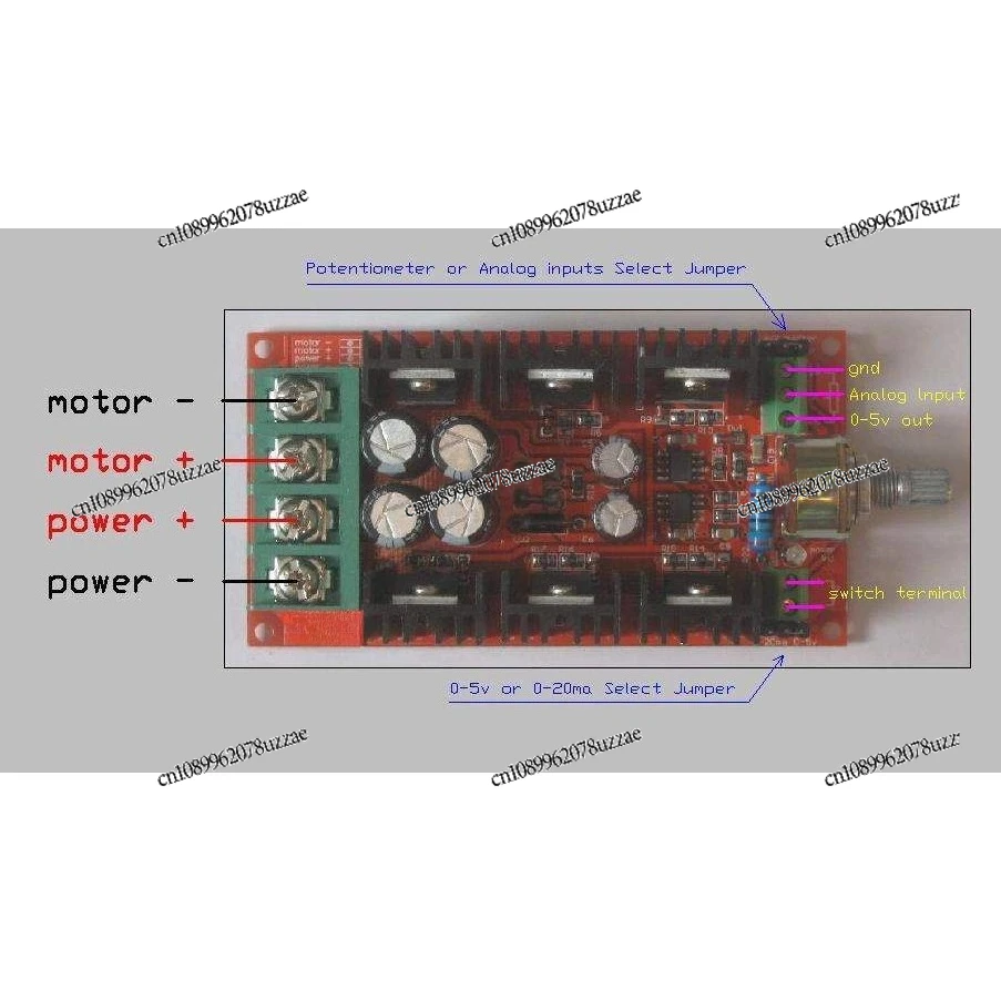 PWM DC Motor Speed Controller 10-40V 1600W 40A PWM Switch Board for PLC & Speed Regulation