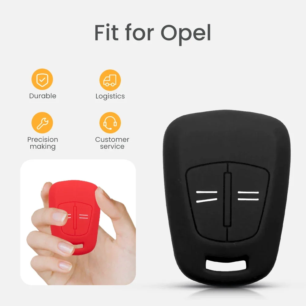 KEYYOU For Opel Vauxhall Corsa Agila Meriva Astra H Zafira B New Car Styling Remote Car Key Shell Silicone Case 2 Buttons