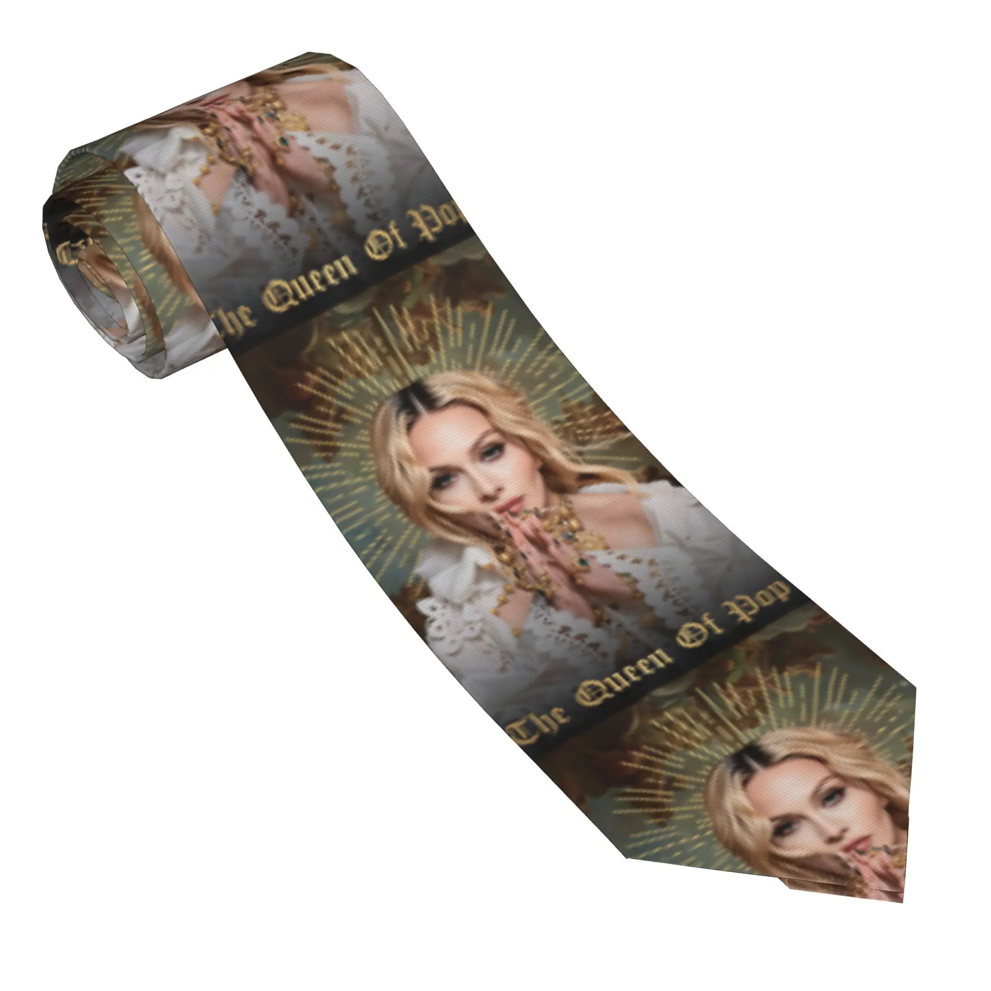 Madonnas Confessions II 2026 Tie  Custom DIY Neck Ties Classic Casual Collar Tie Unisex Adult Wedding Party Necktie Accessories
