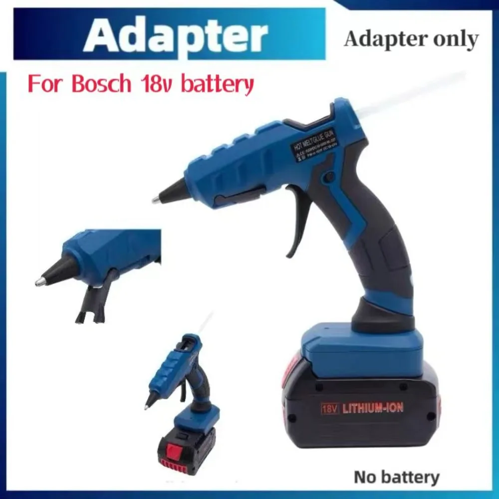 For Bosch Glue Gun 18v  Hot Glue Gun 65w 7mm Cordless Heat Gun Bottom Bracket Tool  w/Sticks Crafts DIY Tools(No Batter)