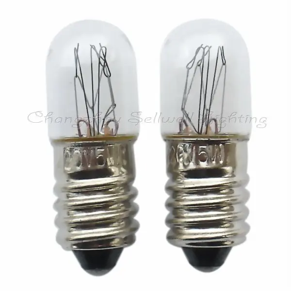 

E10 T10x28 220v 5w New!miniature Lamp Bulb A357