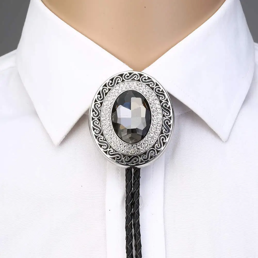 Fashion bolo tie collar rope American western denim Pibolo tie