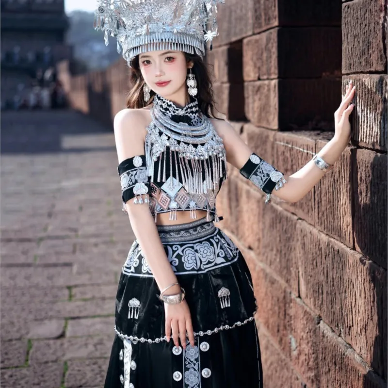 

New national dress female headwear collar wind costume travel shoot