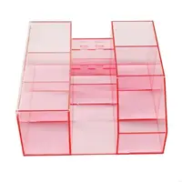 Boîte rangement d'outils greffe cils en acrylique transparent, organisateur cils beauté, cadeau 5