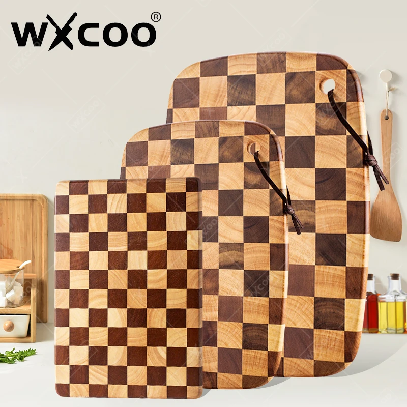 

WXCOO разделочная доска из цельного дерева, бытовой поднос, мозаичные разделочные доски, деревянная разделочная доска, мозаичные разделочные блоки, кухонные принадлежности