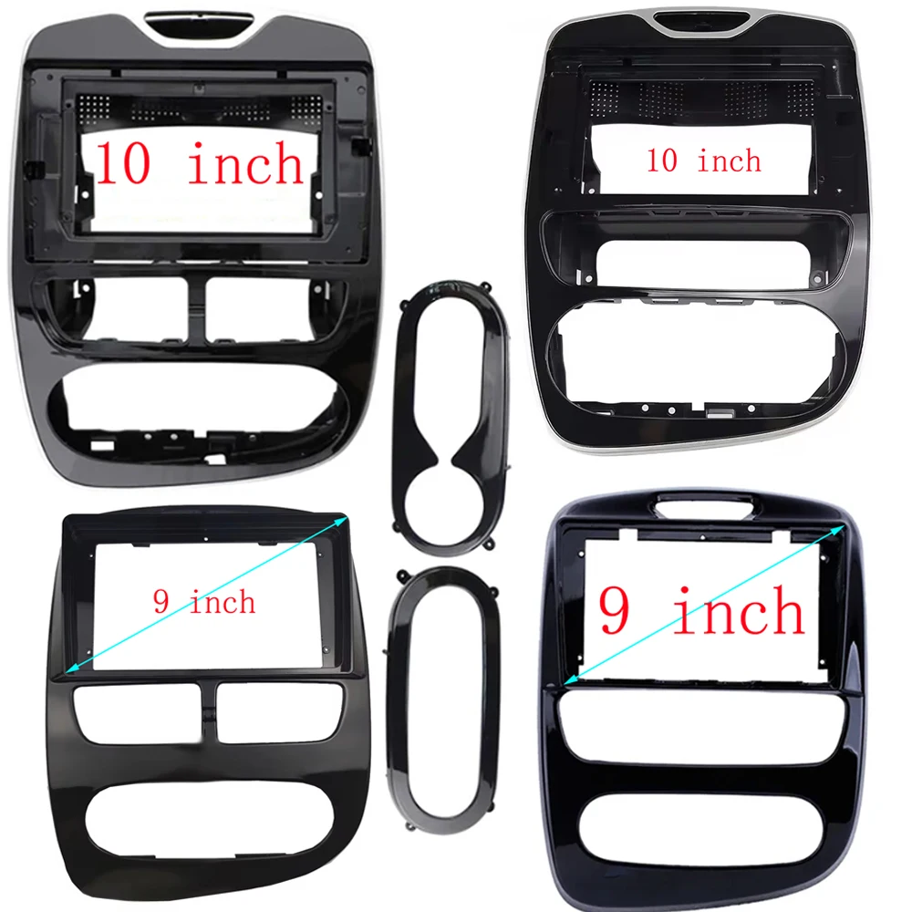 9/10 Inch Car Frame Fascia Adapter Canbus Box Decoder Android Radio Audio Dash Fitting Panel Kit For Renault Clio 4 2012-2019