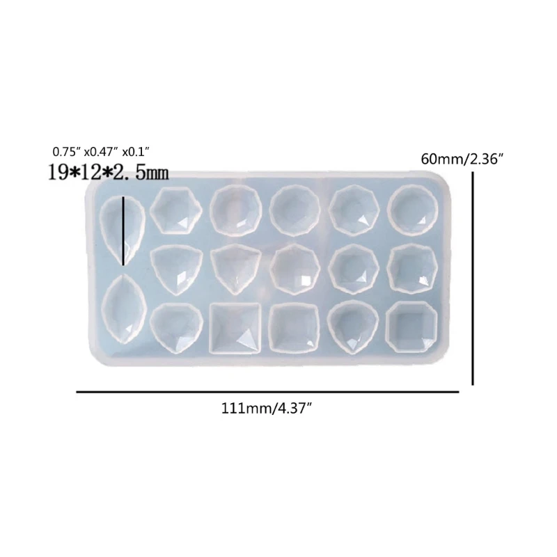 D0LC Silikon Perlen Form Halskette Armband Harz Anhänger Drop Handwerk Werkzeug Runde Quadrat Oval Form Epoxy Mold DIY Handwerk Werkzeug