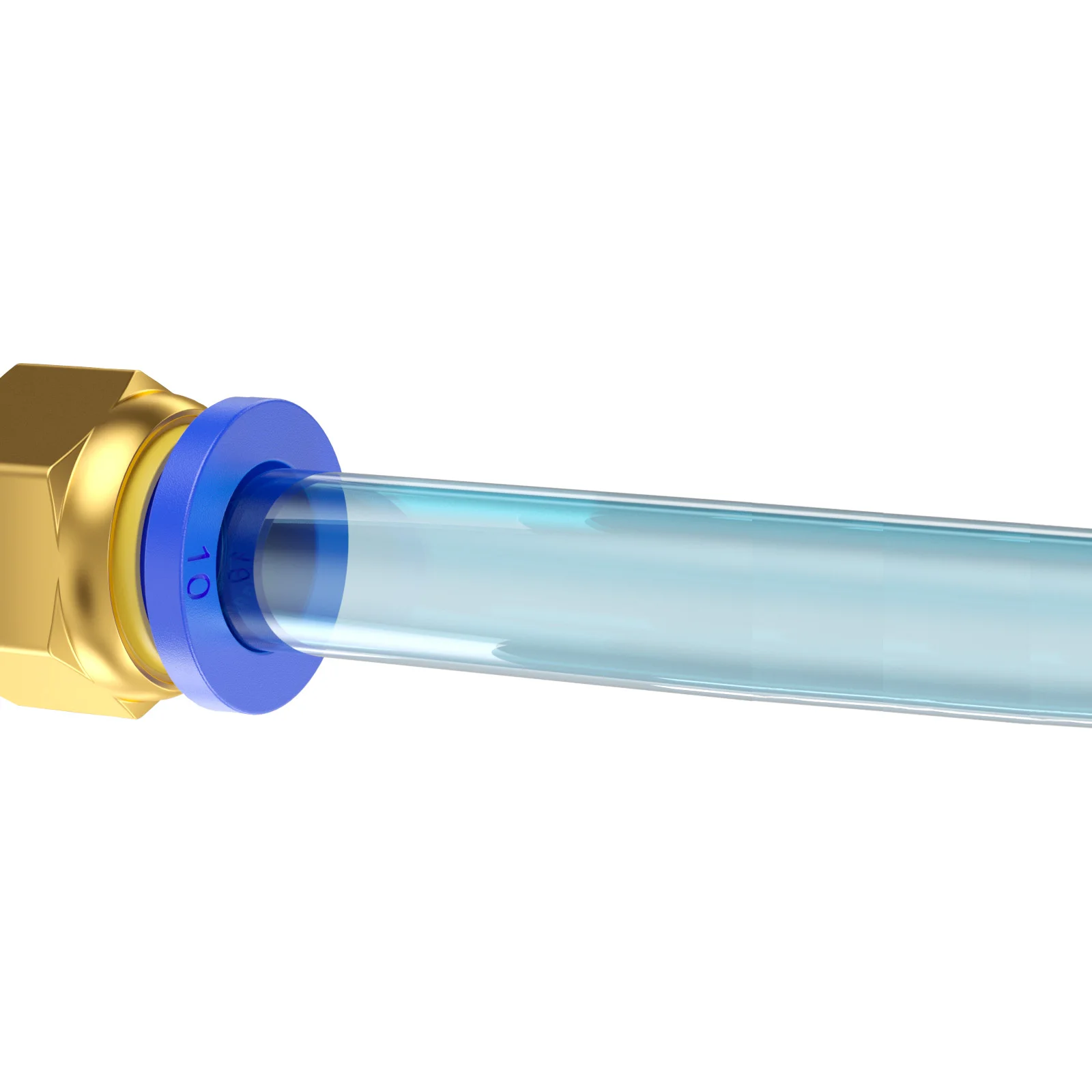 6x4 8x5 Pneumatikschlauch Orange PU Luftschlauch Rohrschlauch-Set 5/32 Zoll oder 4 mm Außendurchmesser 2,5 mm 10 Meter mit PC-PE-Anschluss und Rohrschneider