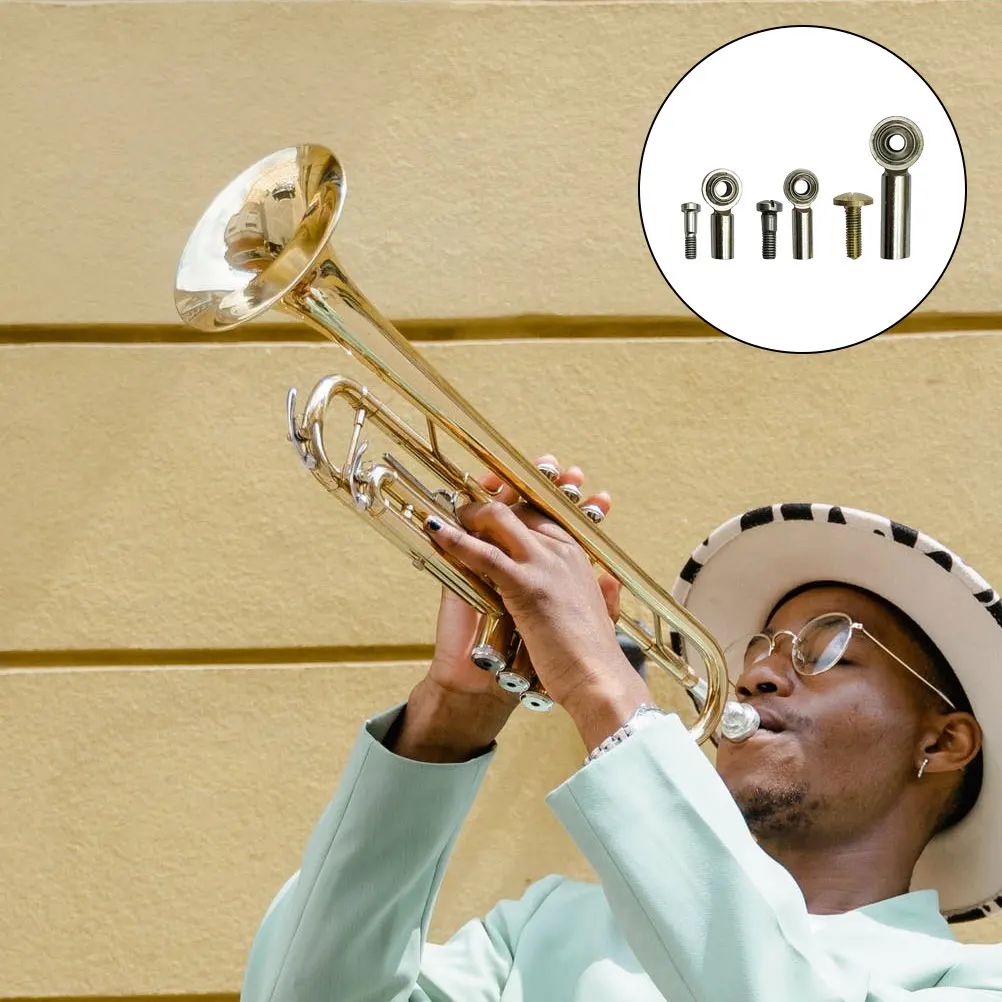 

1set 1Set Trumpet Replacement Screws Horn Finger Button Parts Durable Musical Instrument Accessories For Trumpet Trombone Tenor