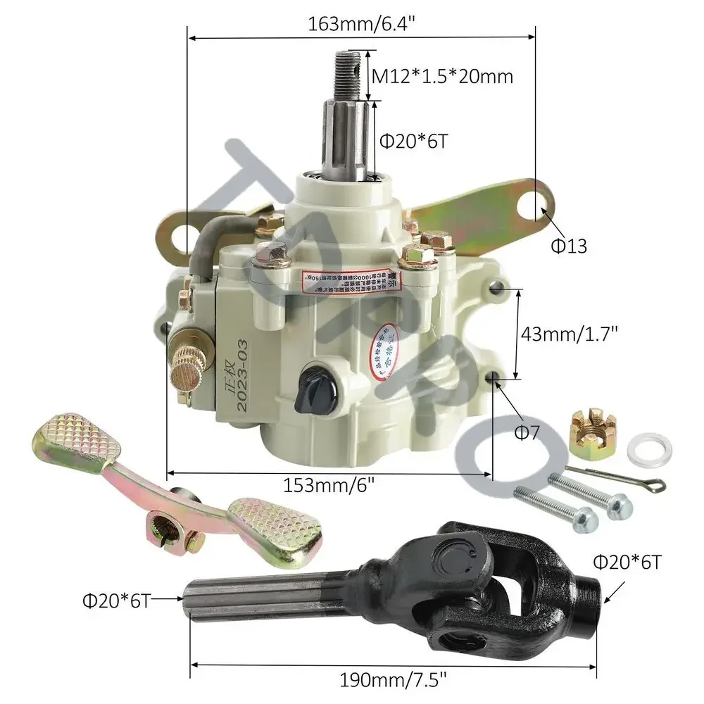 TDPRO 150-300cc ATV Transmission Reverse Gearbox Forward Backward Converter Gear Case For Vertical Engine