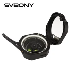 SVBONY Pocket Compass Multifunctional Lens Aim Fluorescent Waterproof Camping Military Suitable for Hunting Hiking with Shoulder