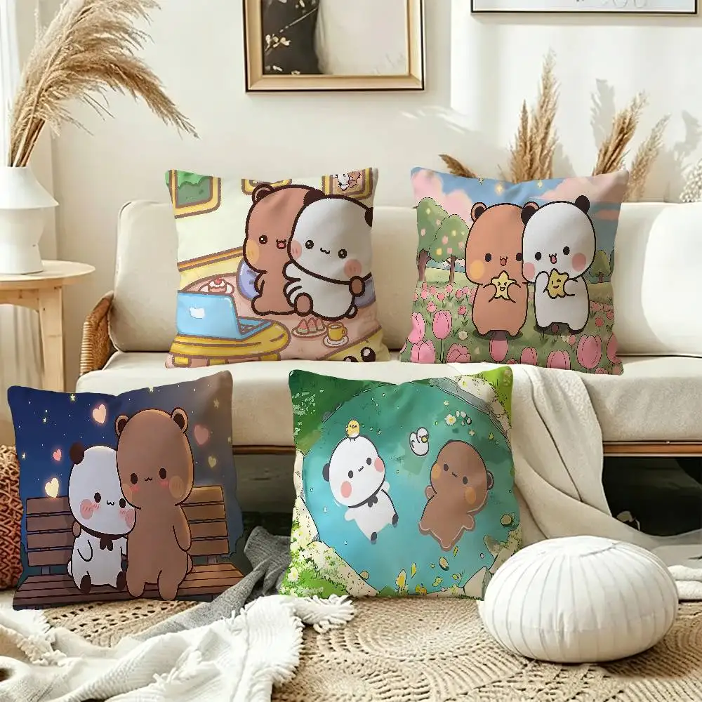 Bubu And Dudu Cute Pillow Cushion Cover Pillowcase Living Room Sofa Home Decor Customized
