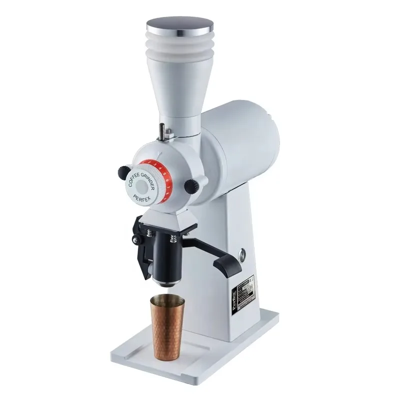 90mm Coffee Grinder Flat Wheel Burr Machine Adjustable Grinding Powder Size Electric Coffee Grinder