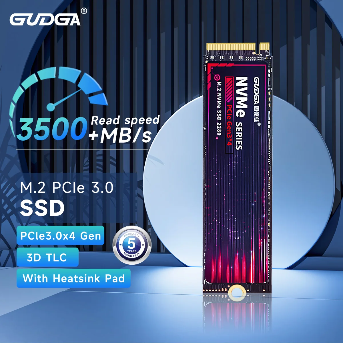 

GUDGA SSD NVME M2 PCIe 3.0 128G 256G 512G 1TB Hard Drive Disk M.2 Mvme Internal Solid State SSD Drive M2 Mkey SSD for Laptop