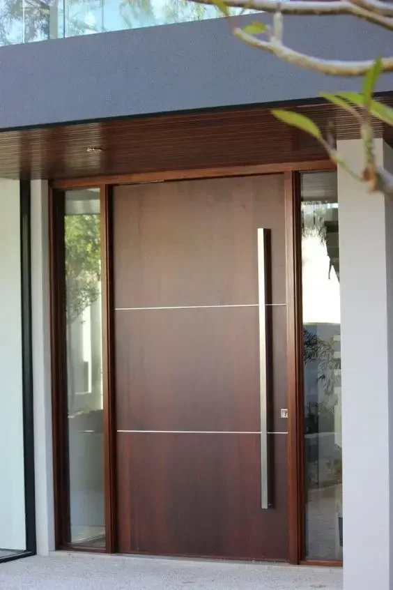 

High-End Luxurious Front Door Tempered Glass Aluminium Entrance Doors Custom Main Security Doors for Home Decoration