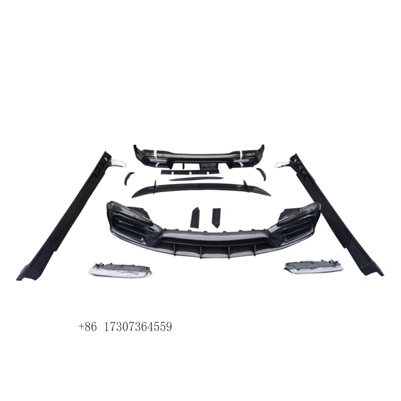 Carbon Fiber Wide Bodykit Car Bumpers Fenders Compatible with for Benz Amg GT63 4 Doors