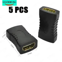 5PCS Female To Female HDMI-compatible Extender Connector Coupler Adapter Extender For Laptop TV Television 1080P 4K*2K 3D