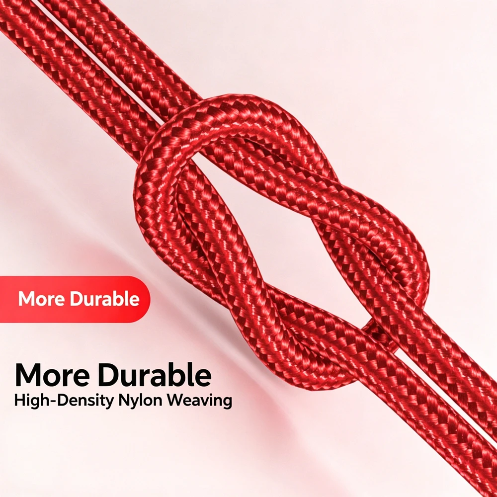 20W USB-A Fast Charge Braided Cable For iPhone 14 Plus 11 12 13 Mini 14 Pro Max X XR XS Max Rapid Charging Nylon Weaving Cables
