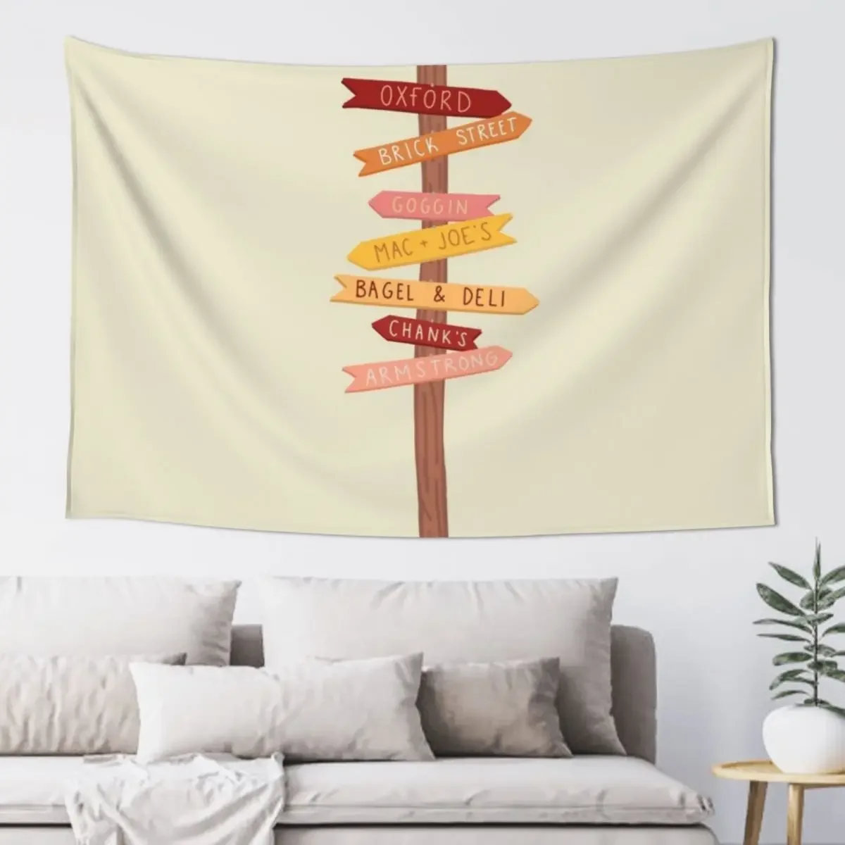

Miami University Sign Post Tapestry House Decorations Bedroom Deco Tapestry