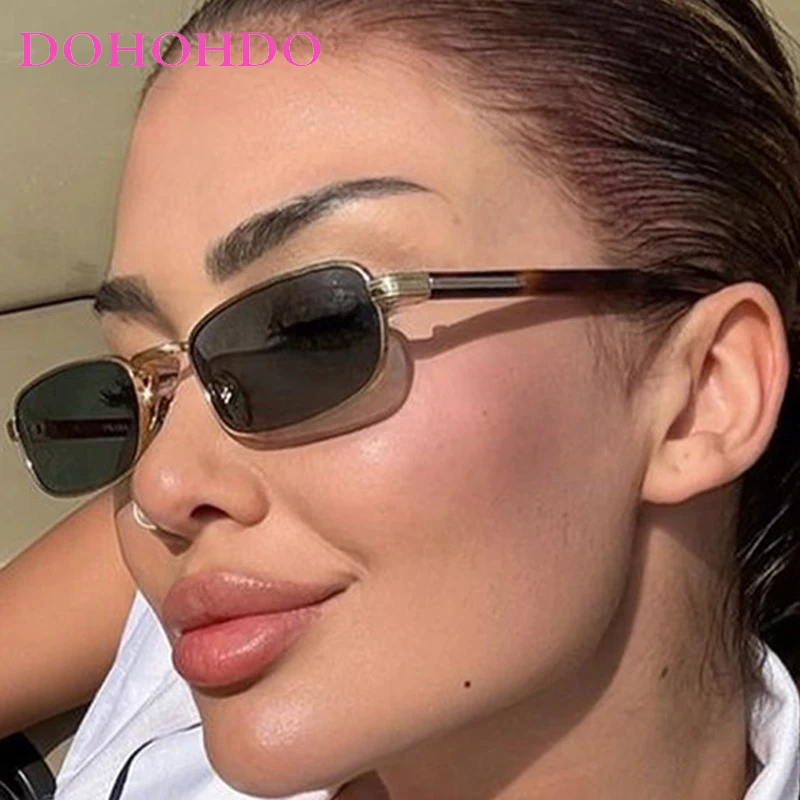 

Fashion Brand Designer Metal Small Frame Square Sunglasses Women New Trend Luxury Men Sunglass Travel Driving Eyewear UV400 Очки