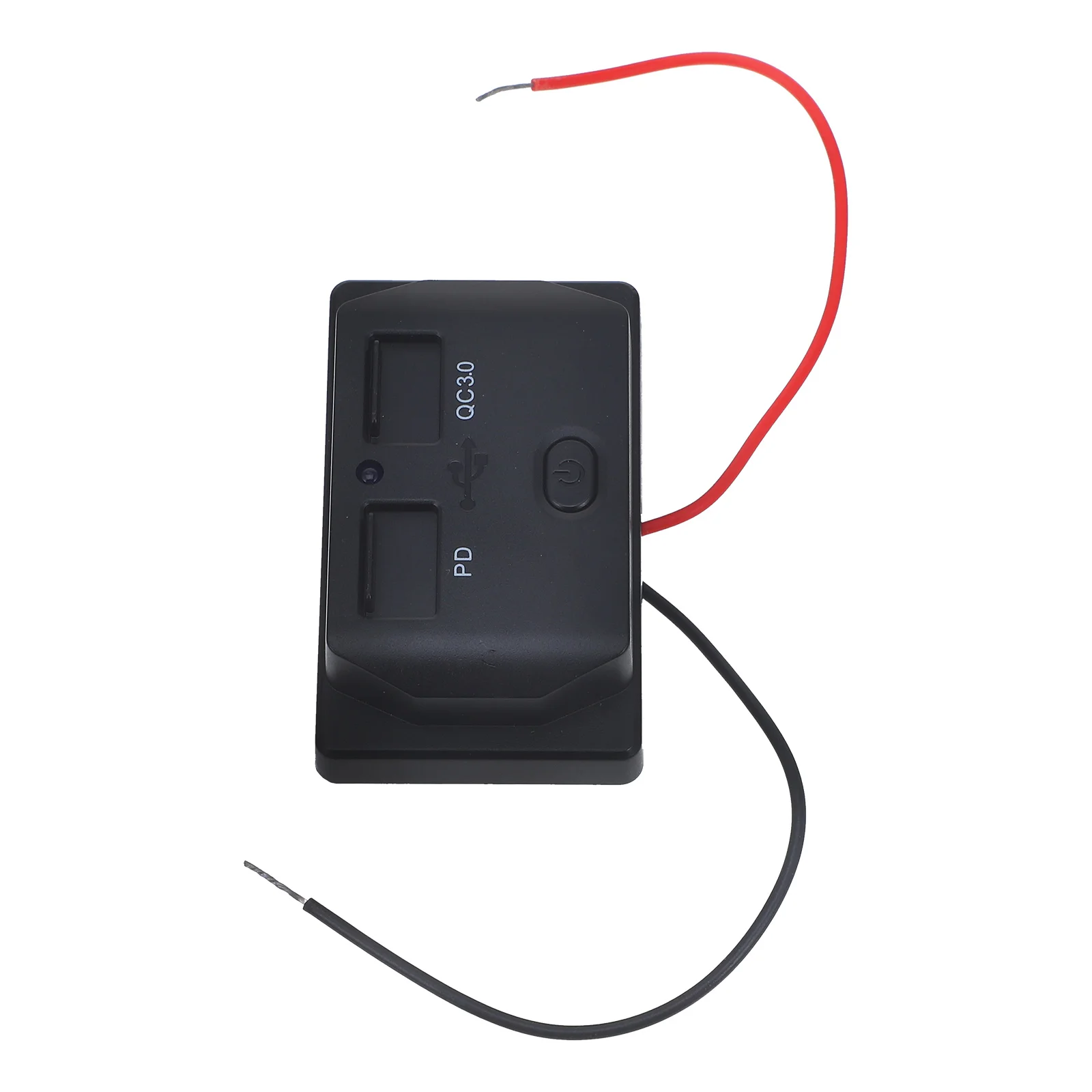 

Car 12v USB Outlet Dual Ports Fast Charging for Motorbike Vehicle Phone Black A51K QCPD PD Safety Lightweight RV Wall