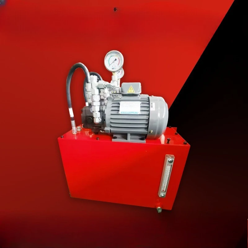 Vertical cylinder quilting machine hydraulic system, valve group power unit
