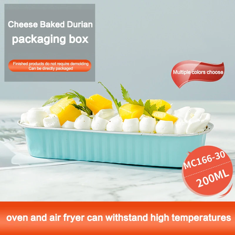 10 قطعة مقالي الخبز رغيف صغيرة مع الأغطية مستطيل الألومنيوم احباط صندوق الخبز كعكة عموم الكعك بطانات أكواب صينية فرن ألومنيوم خبز