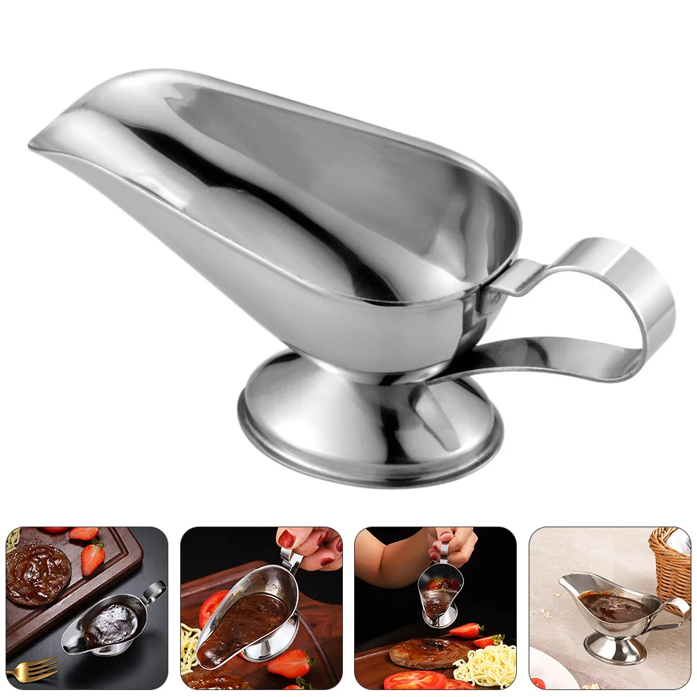 

3pcs Stainless Steel Sauce Dishes Gravy Boats Kitchen Utensils Seasoning Bowls for Home Party Picnic Small Saucer Salad