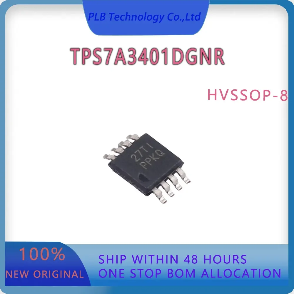 Original TPS7A3401 Integrated circuit TPS7A3401DGNR HVSSOP-8 Power management IC chip New LDO Electronic Stock