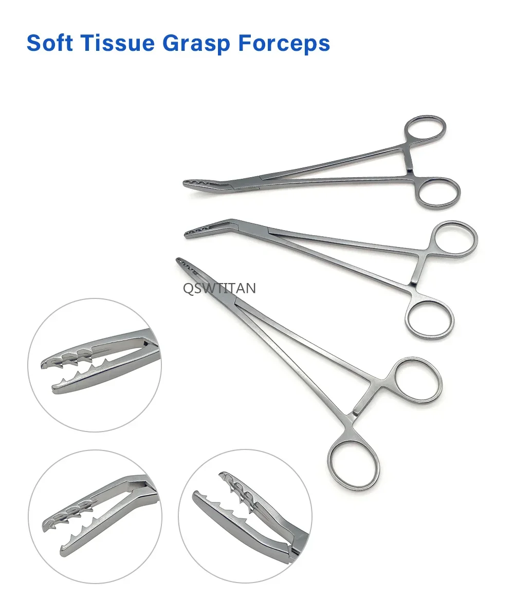 Orthopedic Soft Tissue Grasp Forceps Bone Holding Forceps Orthopedic Surgical Instruments Autoclavable 1pc