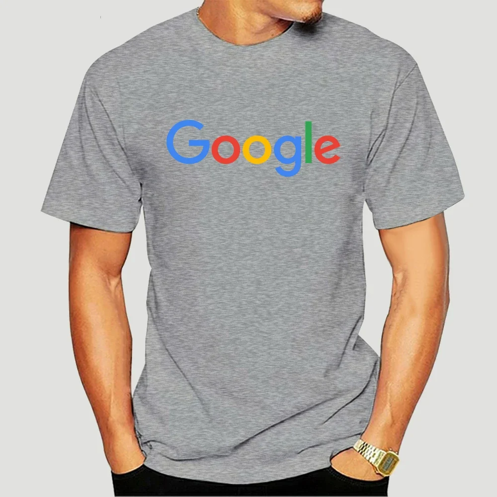 O-neck Short Sleeve Tees Google Logo Short sleeve tee shirt 2711X Google Casual tshirt Clothing Google Print T shirt