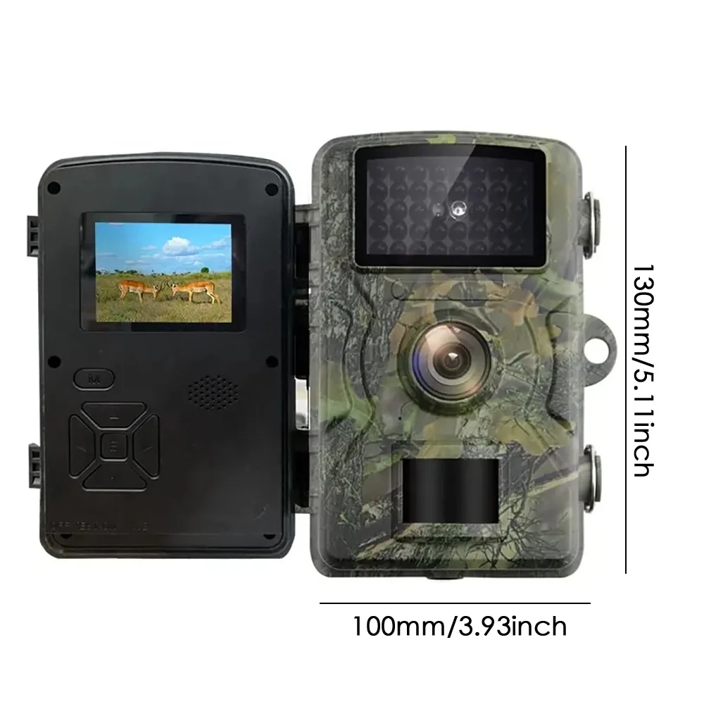 Obrázek 5: Vláčet kamera 24MP noc fotka video multifunkce outdoorové hon živočich pozorování monitor ip66 vodotěsný hon camera+32gb