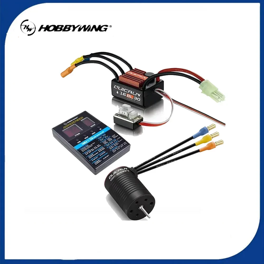 Hobbywing QuicRun WP 16BL30 G2 30A ESC بدون فرش ESC + QuicRun 2435SL G3-4500KV 6500KV G3 Motor 1/16 1/18 بجولة السيارات عربات التي تجرها الدواب