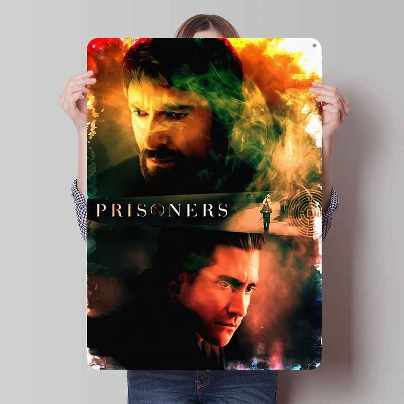 Prisoners Movie Printing Poster Customized Retro Wall Art Vintage Metal Signs for Mancave Gaming Decoration Room Bar Accessories