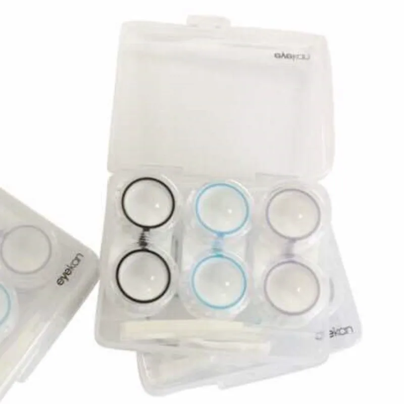 FRESHGUY-Caso Clear Lens de Contato, Multi-Cell, Cuidado, Caso Companion, Novo, 3 Pcs Set, 2024