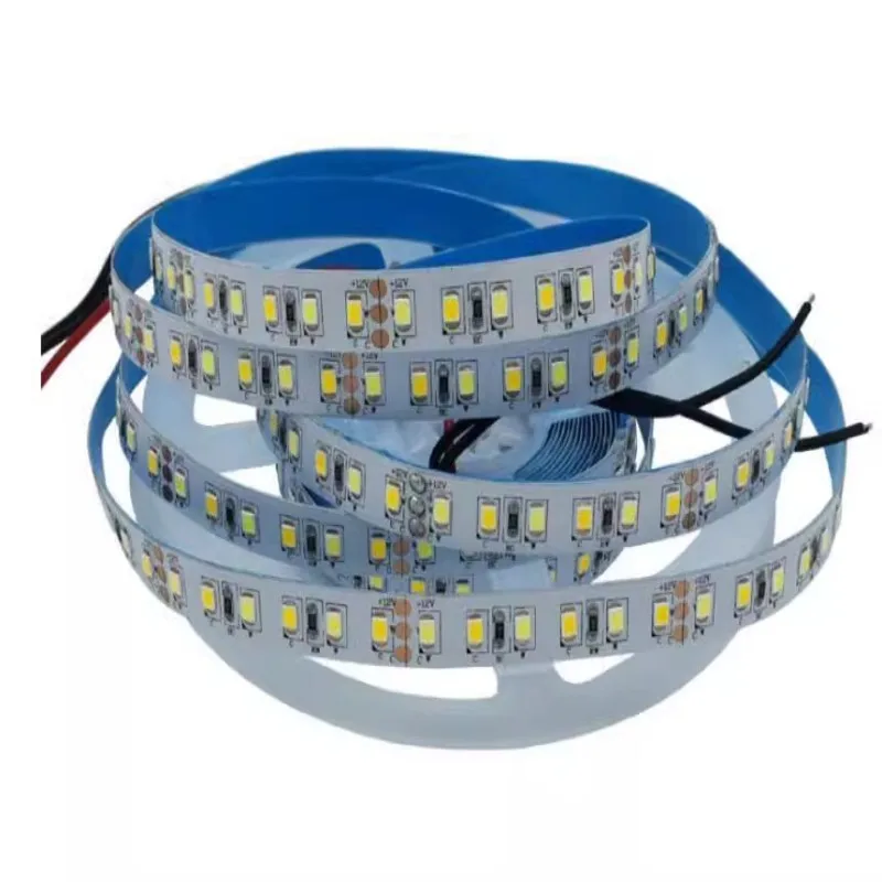 

5M 12V 24V 2835 CCT LED Strip Dual Color Warm White +Cool White 3000K-6000K LED Tape 120 180 240LED/M led flexible light strip