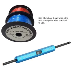 3 in 1 Function Single Stranded Wire Wrap Strip Unwrap Hand Tool for AWG 30 Wire(WSU 30M )