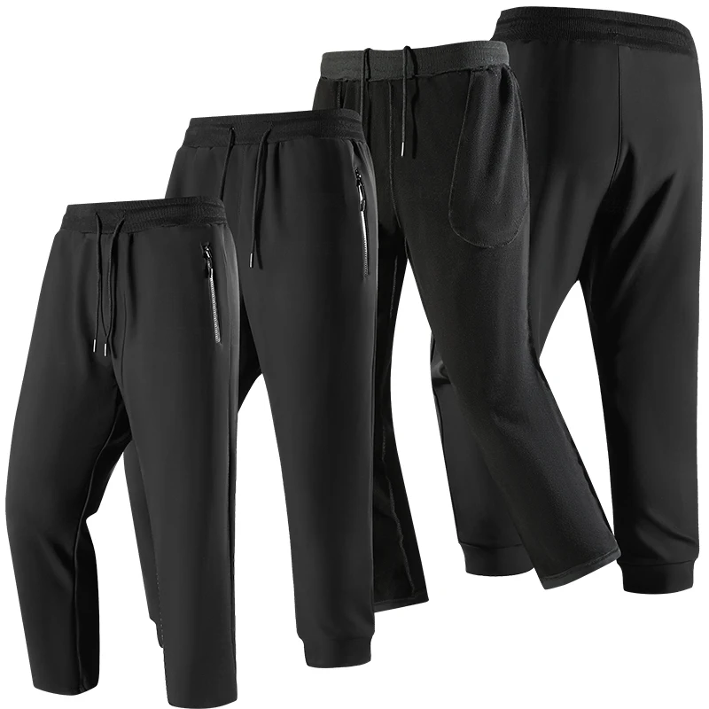 

New Men'S Winter Thick Warm Outdoor Sports Trousers Fashionable And Comfortable Elastic Waist Versatile Loose Casual Pants