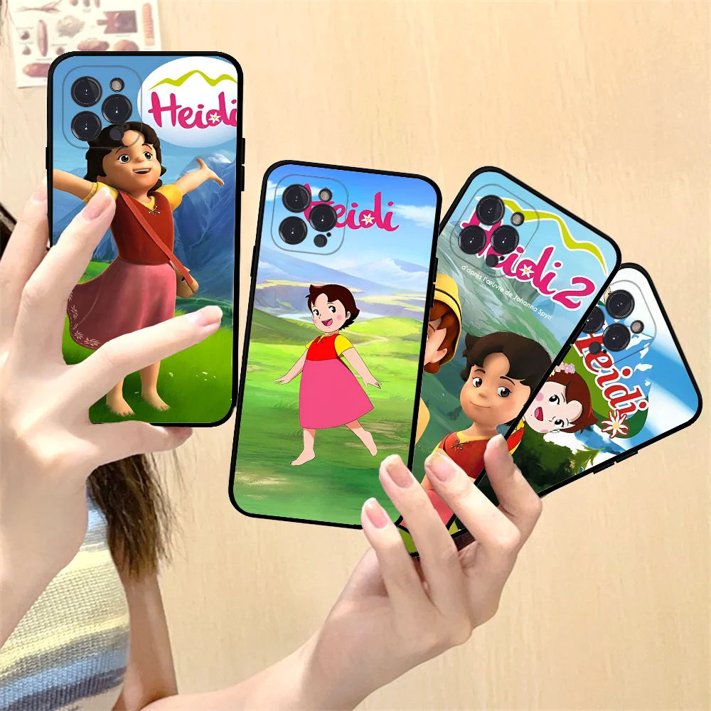 Bonita funda de teléfono Heid de silicona suave para iphone 15 14 13 12 11 Pro Mini XS MAX 8 7 6 Plus X XS XR
