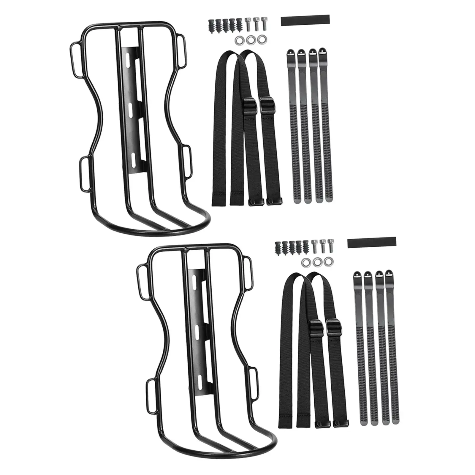 

Front Bicycle Rack Adjustable Straps Aluminum Alloy Carrier Luggage Holder for Daily Commute Mountain Bikes